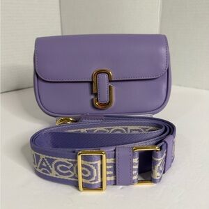 Marc Jacobs J Marc Purple Leather Crossbody Bag
